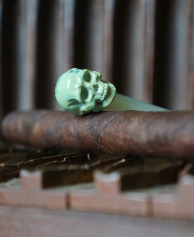 skull cigar pick by maven gems